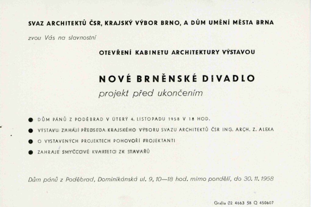 Brněnské divadlo – projekt